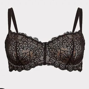 New! Torrid Plus size lace unlined balconette bra